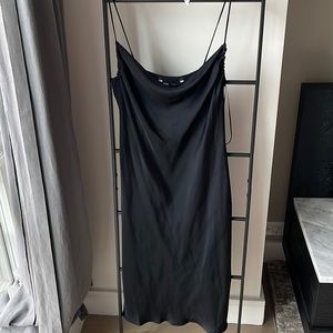 zara classic LBD midi dress